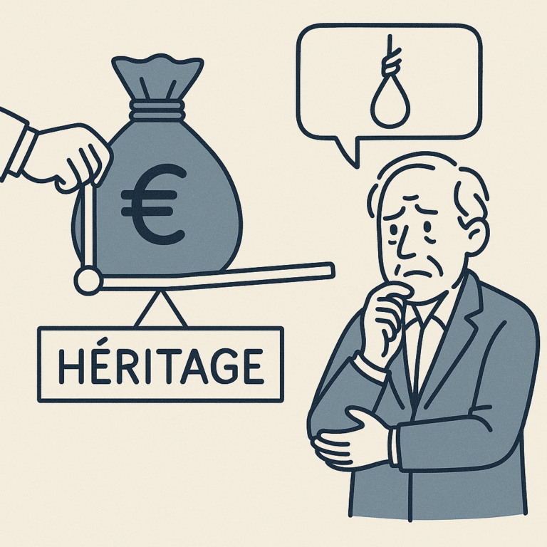 héritage levier de chantage